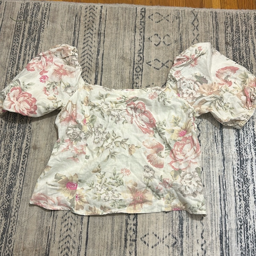 h&m floral top
